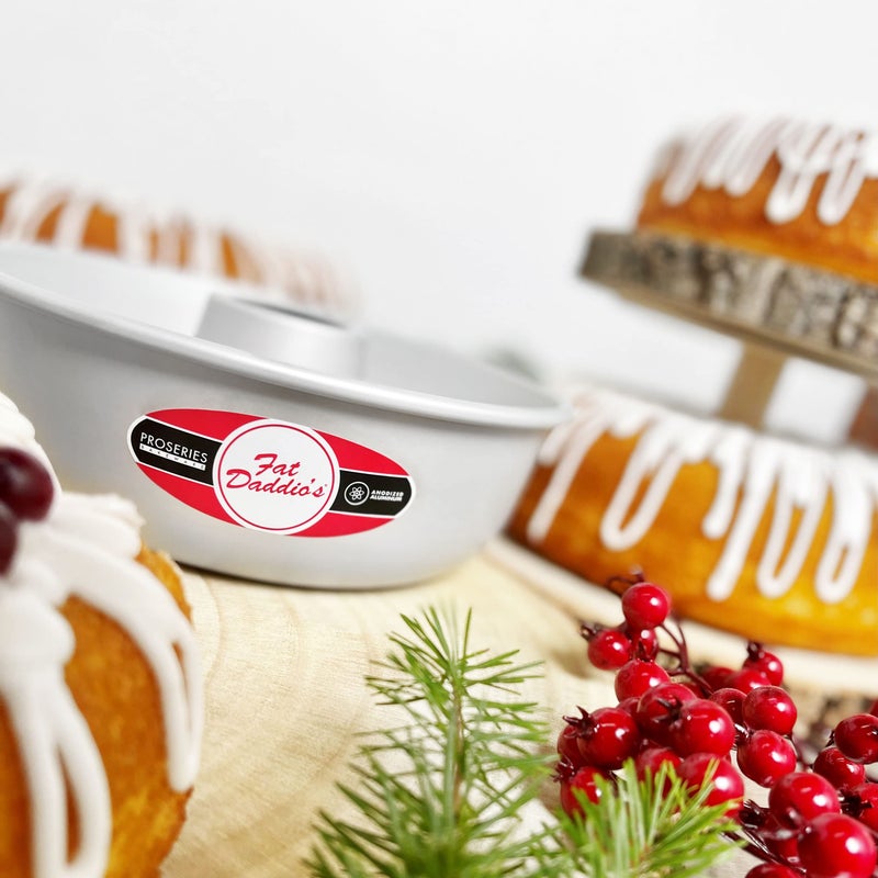 Fat Daddio's RMP-12 Anodized Aluminum Ring Mold Pan, 12 x 4 Inch, Silver - Image 3